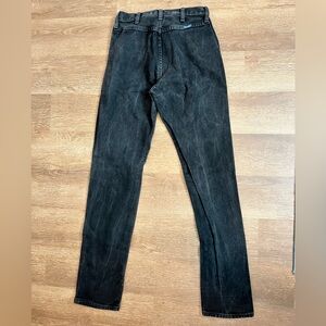 Vintage 80’s Wrangler Black Denim with Copper Button Accent